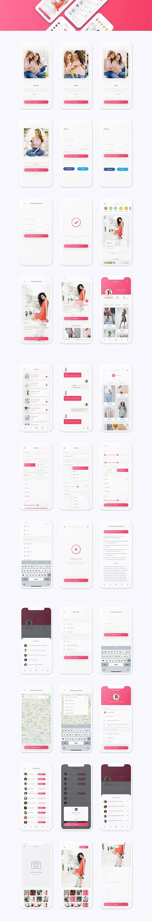 Caria - eCommerce App UI Kit