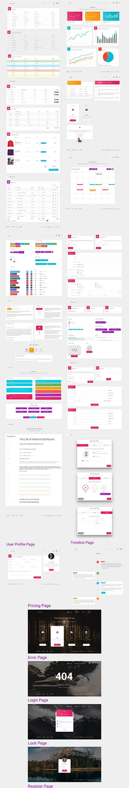 Material Dashboard Pro Sketch