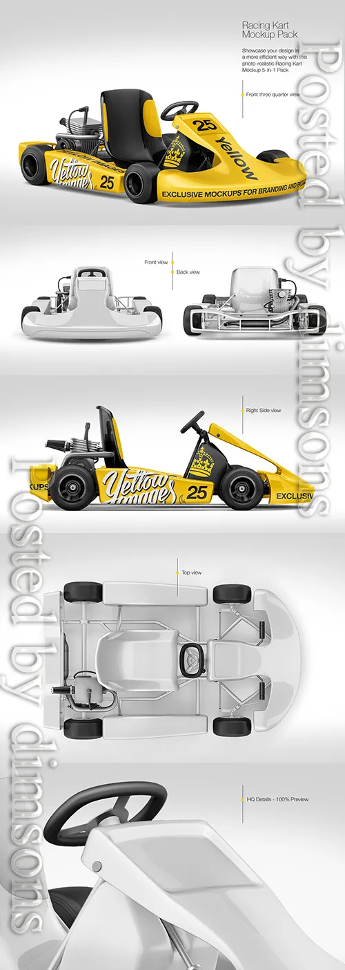 Racing Kart Mockup Pack 16948