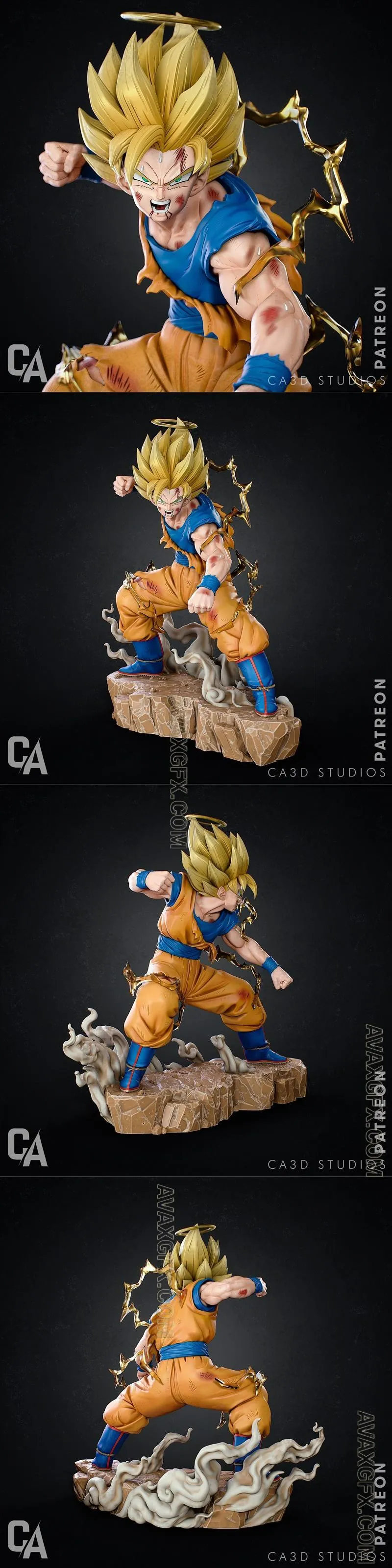 Ca 3d Studios - Goku - STL 3D Model