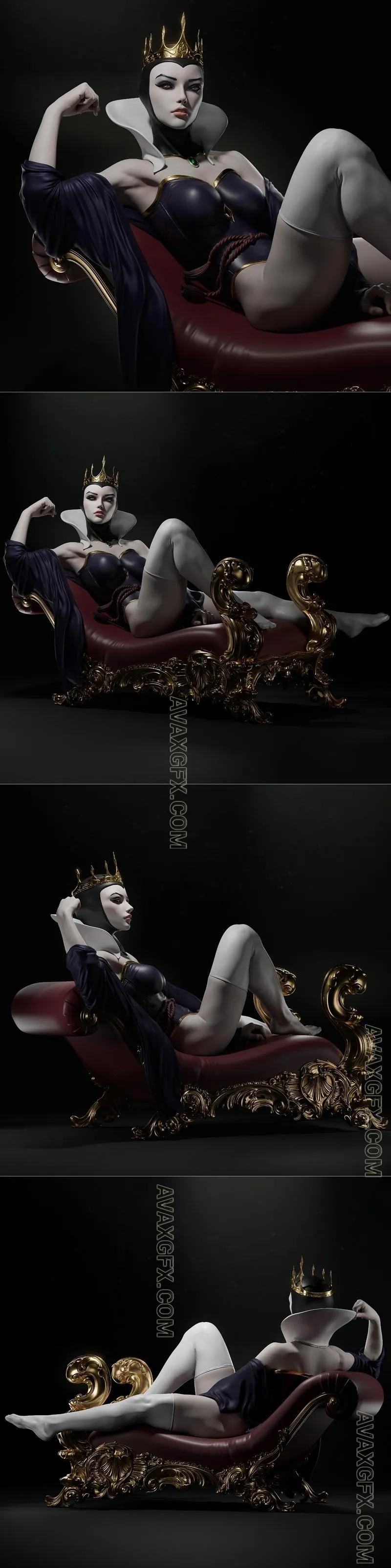 Ca 3d Studios - Evil Queen - STL 3D Model