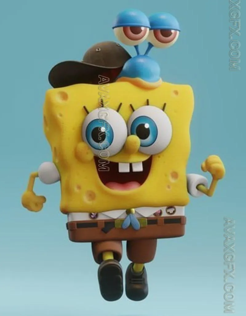 Spongebob square pant - STL 3D Model