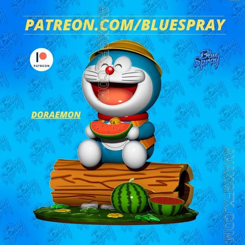 Blue Spray - Doreaemon - STL 3D Model