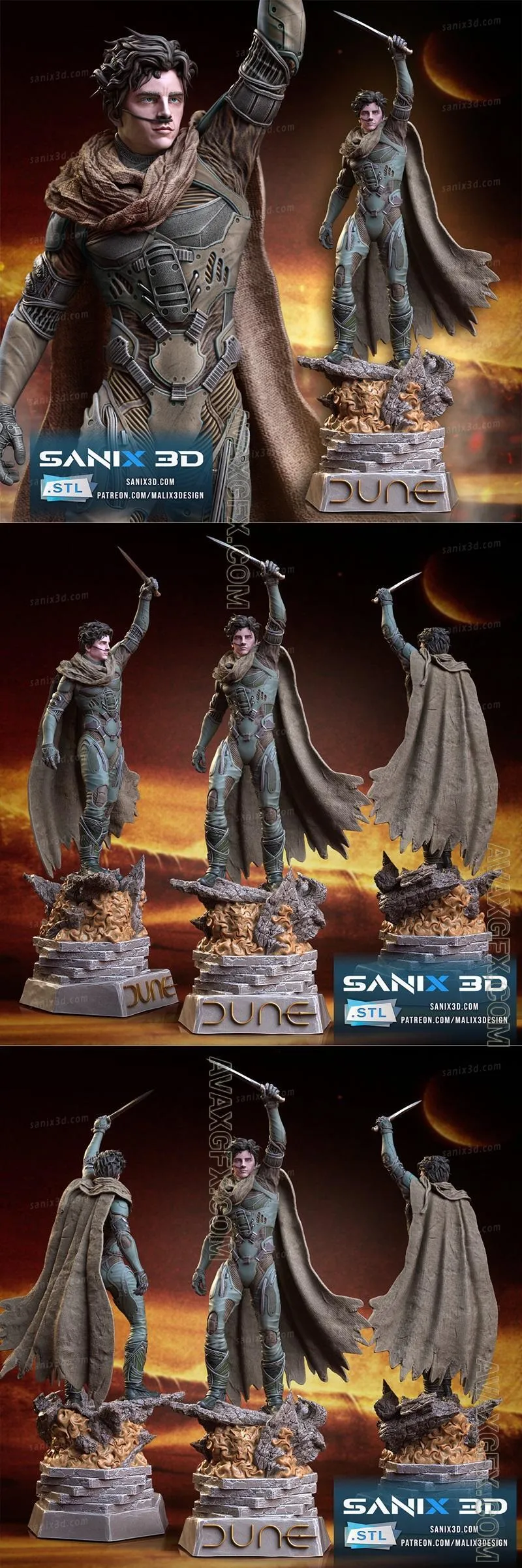 Sanix - DUNE - STL 3D Model