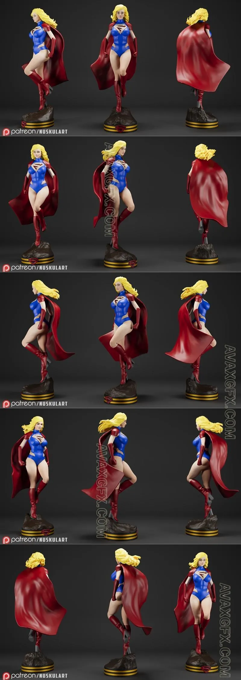 Super Girl - DC Universe - Collectible Rare Model - STL 3D Model