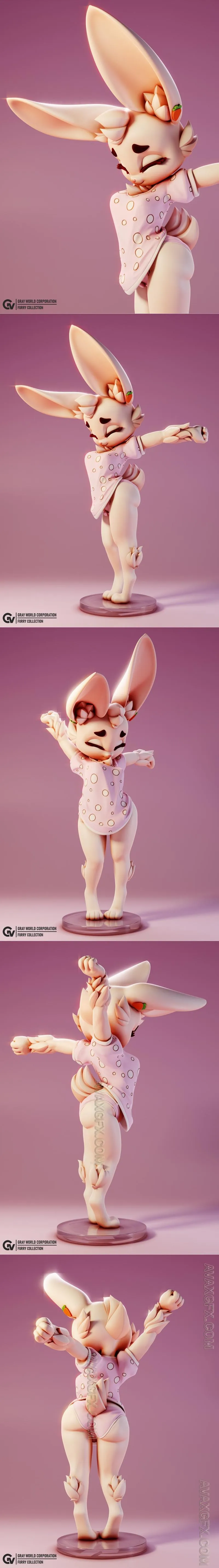 Bunny Morning - STL 3D Model