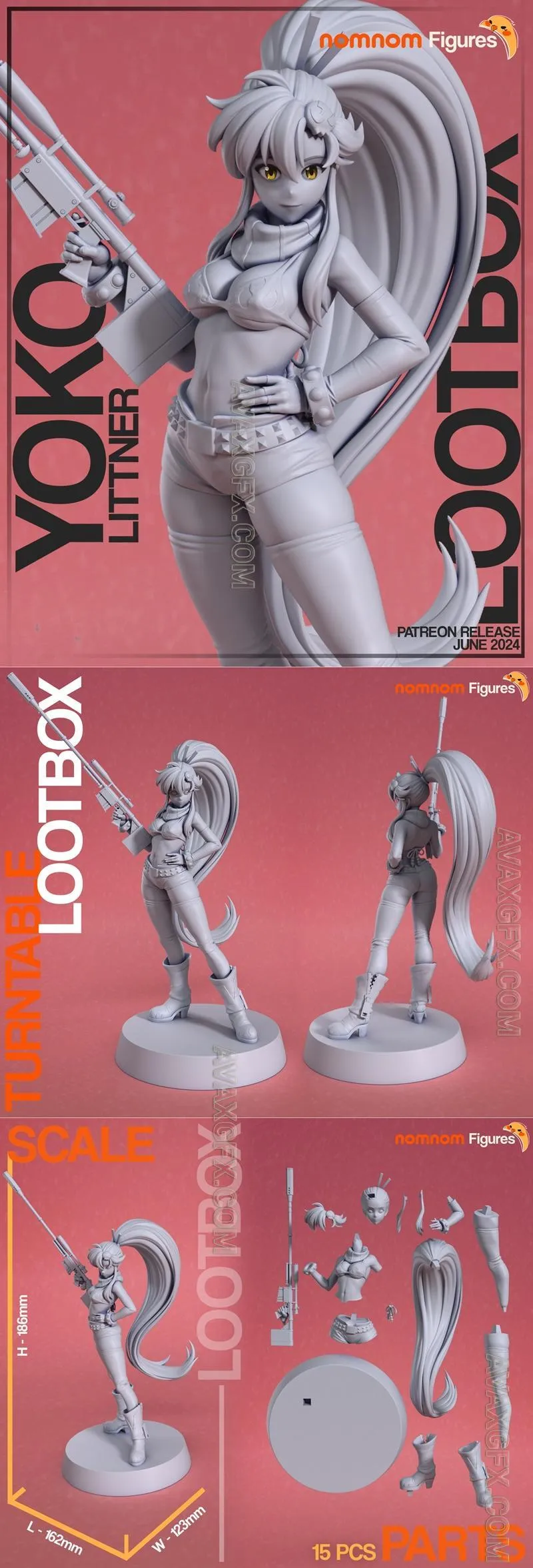 Nomnom Figures - Yoko Littner - STL 3D Model