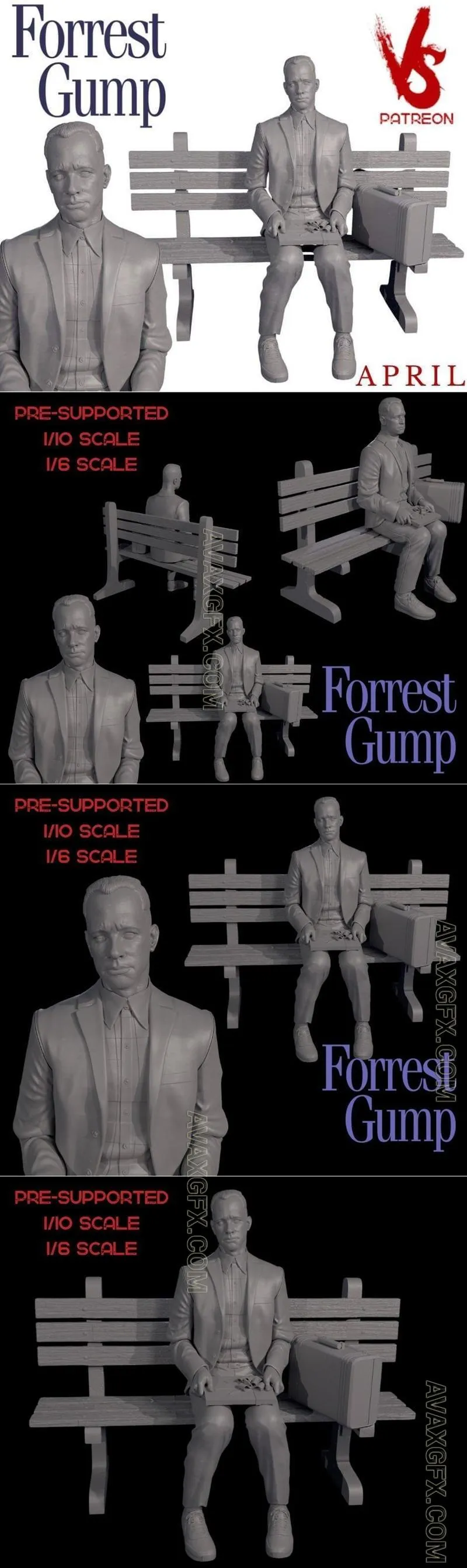 Vengeancestudios - Forrest Gump - STL 3D Model