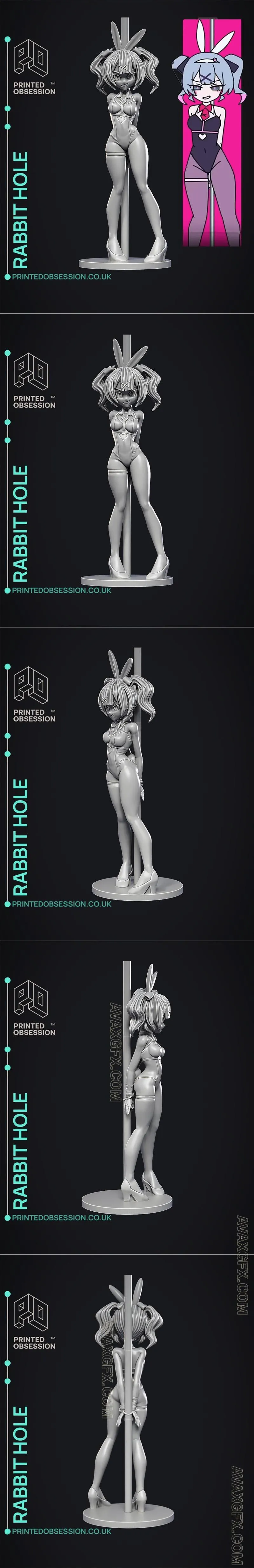Rabbit Hole - Fan Art - STL 3D Model