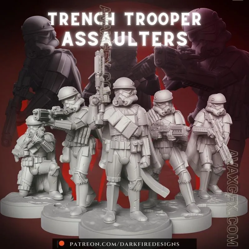 Trench Trooper Assaulter - STL 3D Model