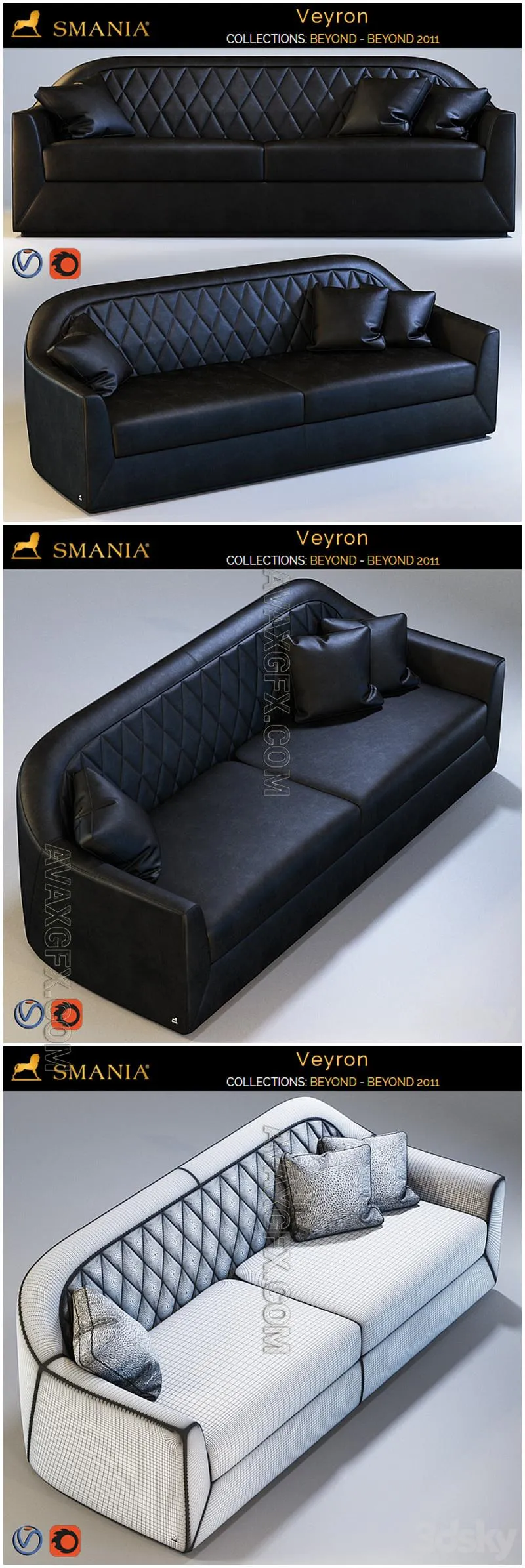 SMANIA Veyron (sofa) - 3D Model