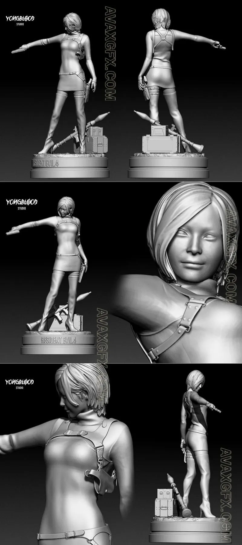 Ada Wong - Yongblood Studio - STL 3D Model