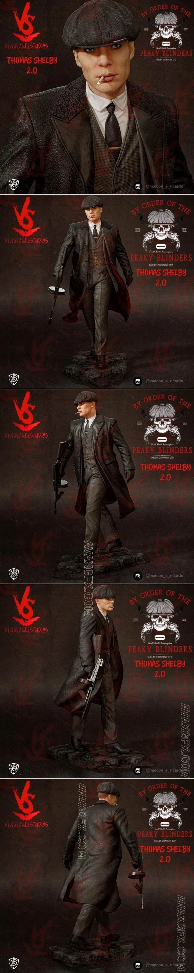 Vengeancestudios - Tommy Shelby - STL 3D Model