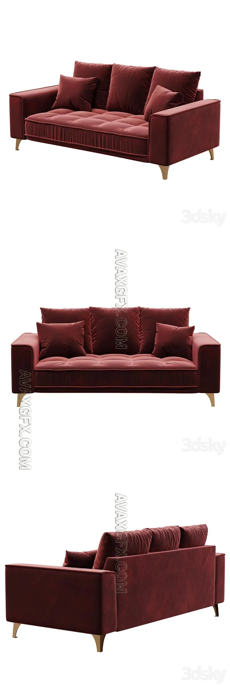 Mesonica Sofa Belavio  - 3D Model