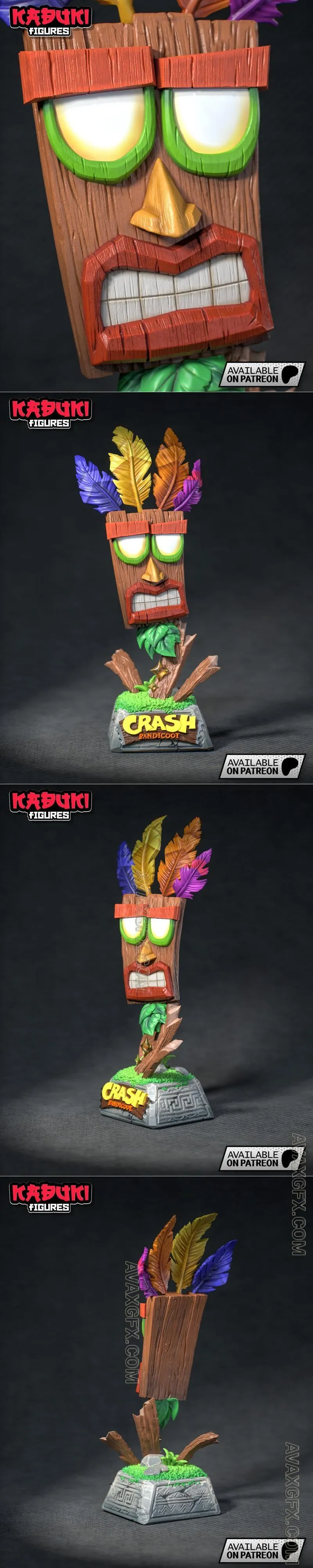 Kabuki Figures - Aku Aku - STL 3D Model