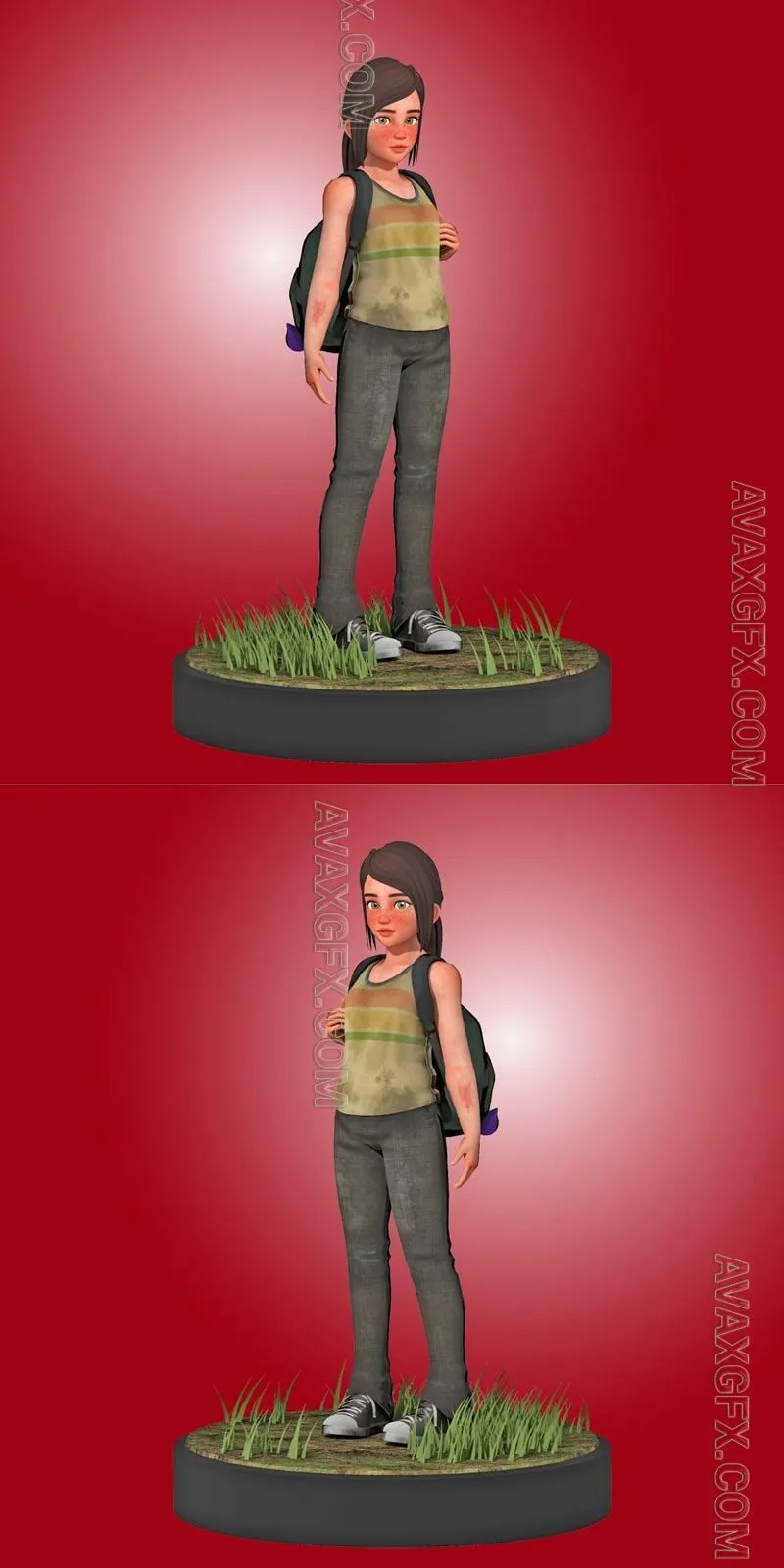 Ellie Fanart Ver2 The Last Of Us - STL 3D Model