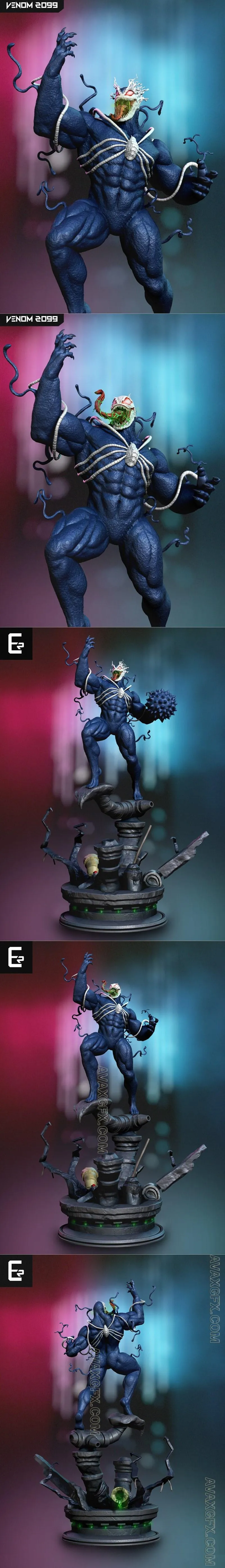 Eric Bolognese - Venom 2099 - Collectible Statue - STL 3D Model