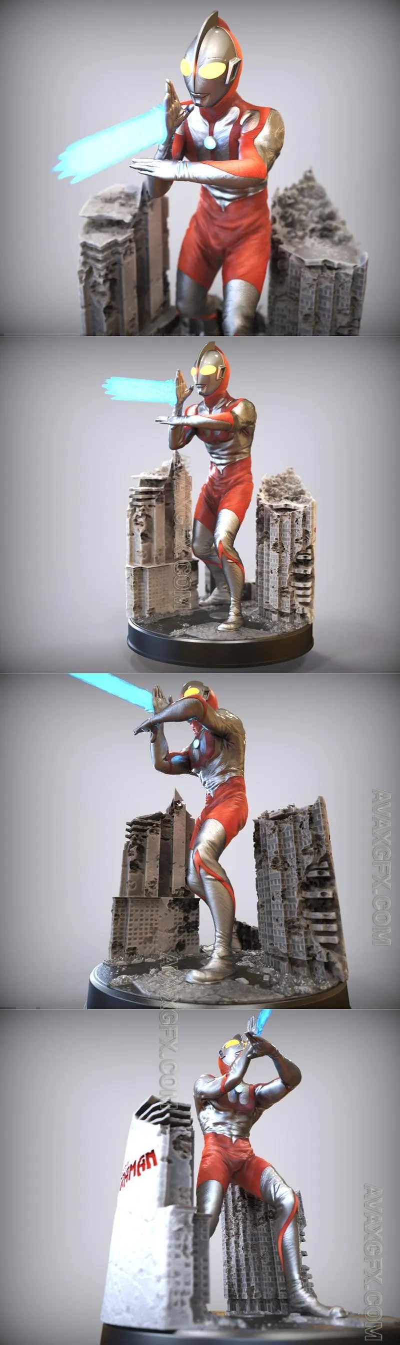 The Original ULTRAMAN - Normal VERSION - JAPAN TOKUSATSU - STL 3D Model