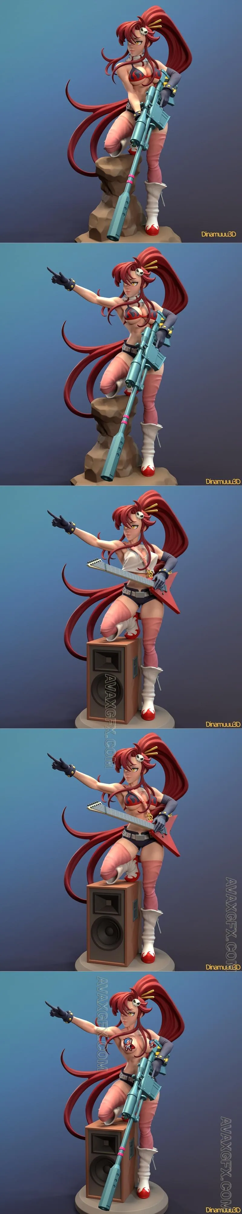 Dinamuuu3D - Yoko - STL 3D Model