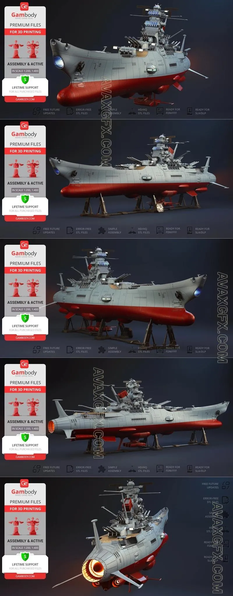Gambody - Space Battleship Yamato - STL 3D Model