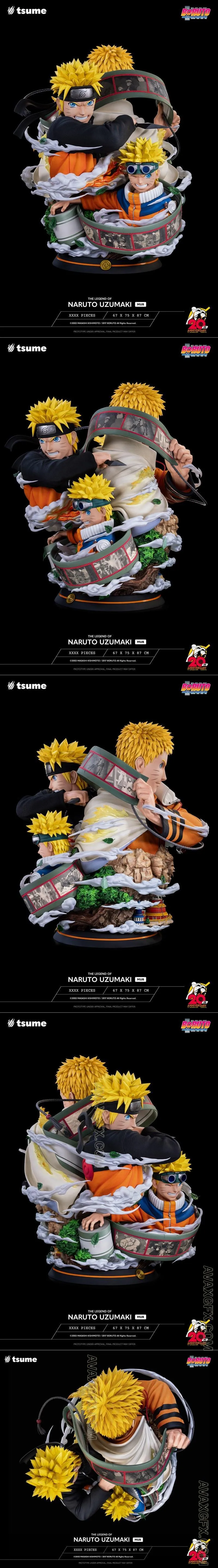 The Legend Of Naruto Uzumaki Bust - Tsume Art - STL 3D Model