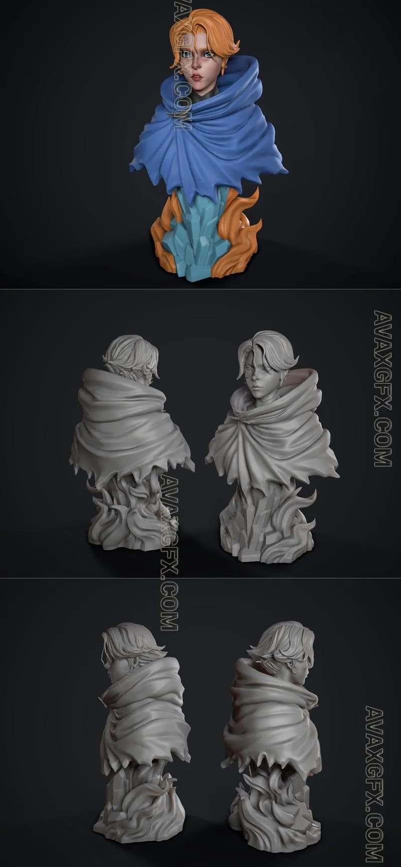 Castlevania - Sypha Bust - STL 3D Model