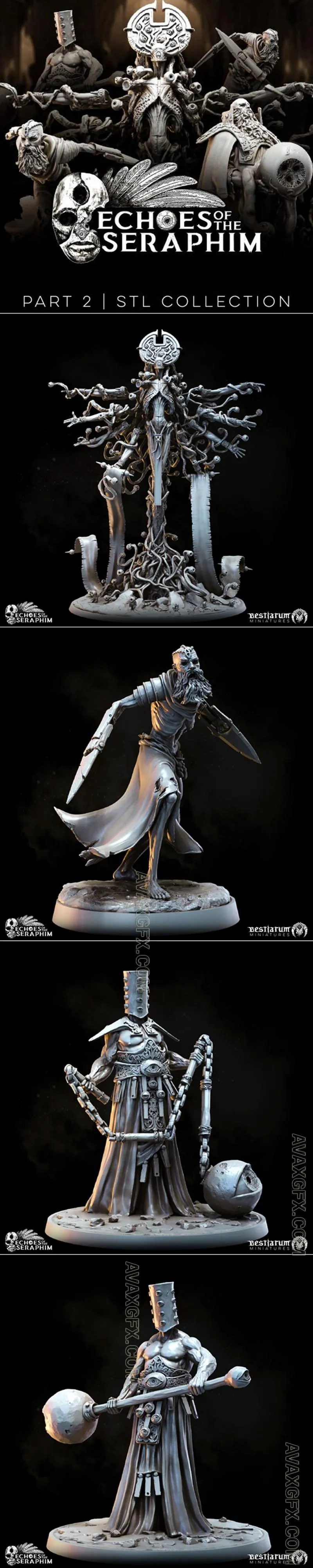 Bestiarum Miniatures - Echoes of the Seraphim Part 2 May 2024 - STL 3D Model