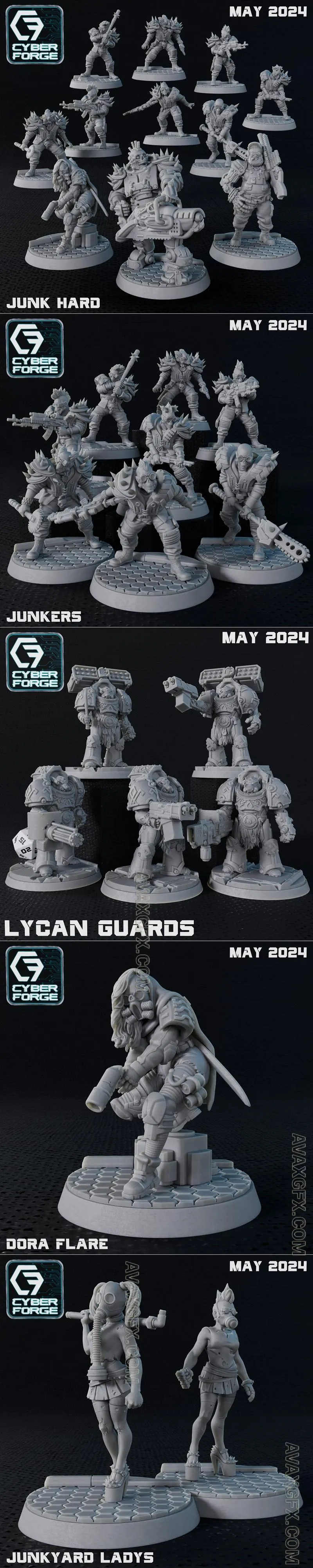 Cyber-Forge Miniatures May 2024 - STL 3D Model