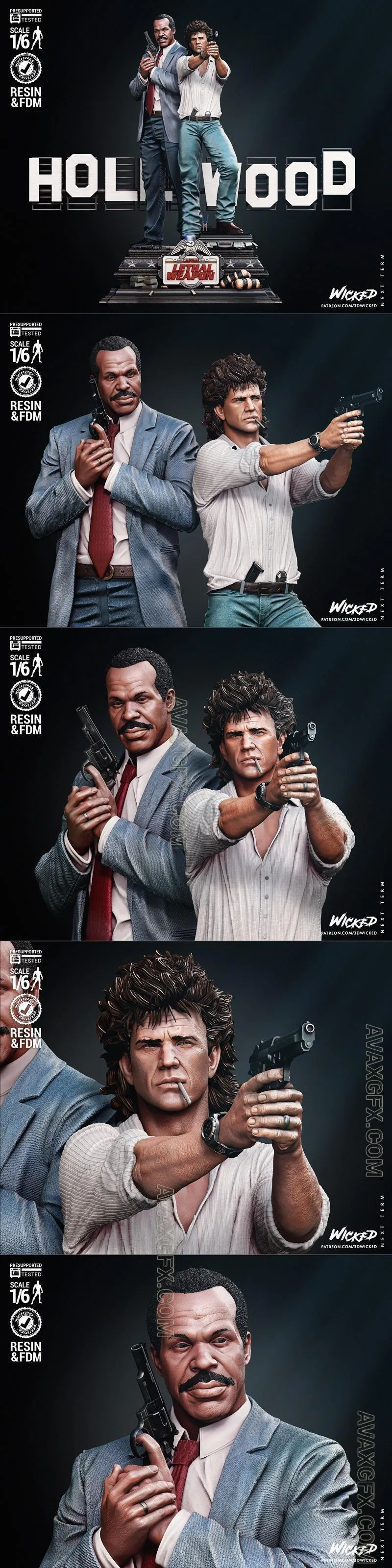 WICKED - Lethal Weapon Diorama - STL 3D Model