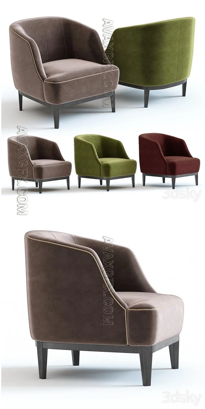 The Sofa & Chair Lloyd Armchair - 3D Model