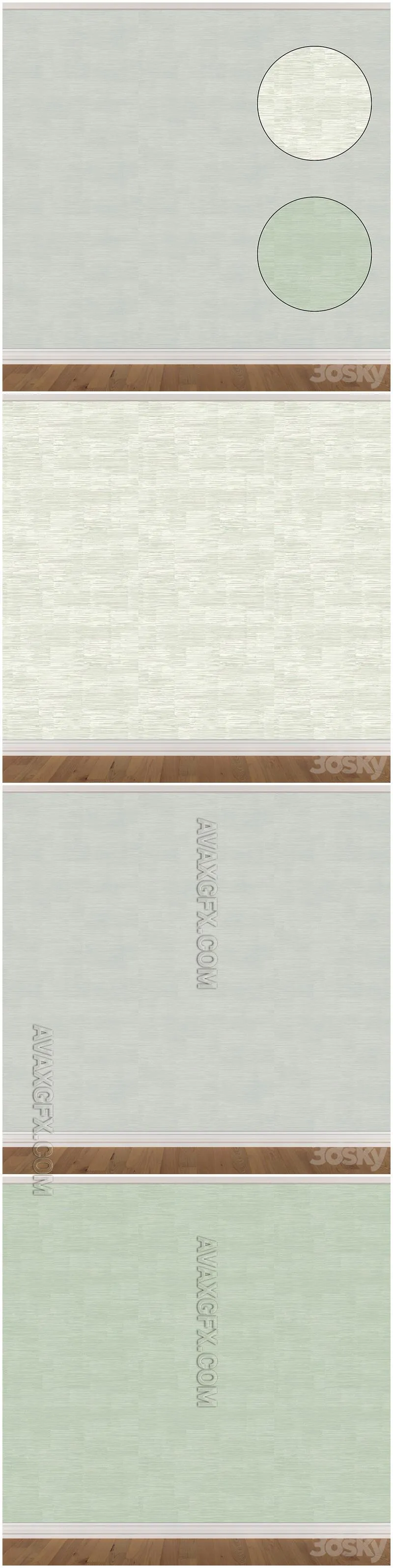 Wallpaper Set 1050 (3 colors) - 3D Model