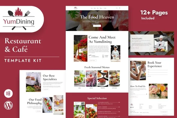 Yumdining - Restaurant & Cafe Elementor Template Kit 51546924