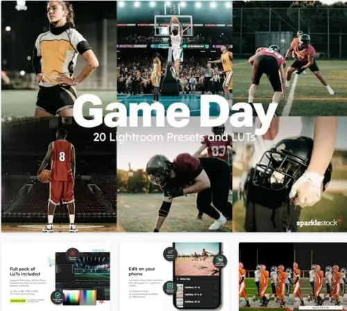 20 Game Day Lightroom Presets LUTs - 92547821