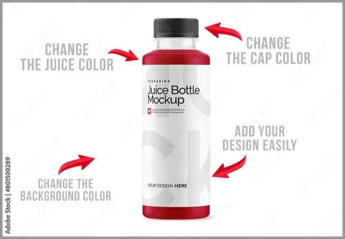 Juice Bottle Mockup 801500289