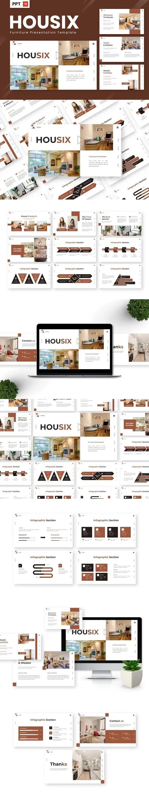 Housix - Furniture Powerpoint Templates