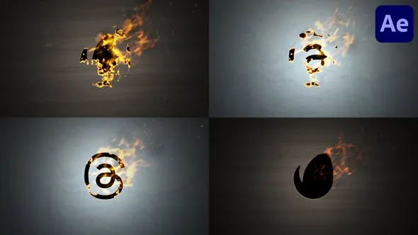 Burn Up Logo for After Effects 52155671 Videohive