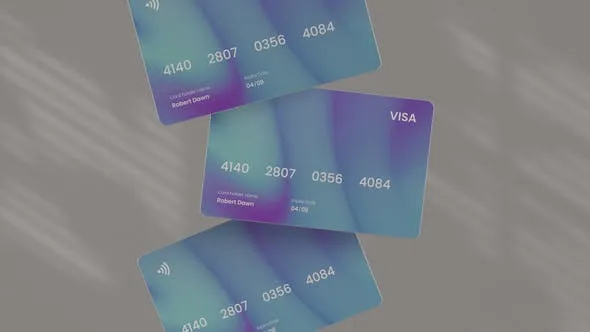 Credit Card Mockup 52342484 Videohive