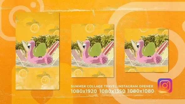 Collage Summer Holidays Travel | Instagram Stories Logo Opener 52027143 Videohive