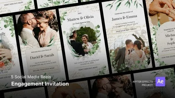 Social Media Reels - Engagement Invitation After Effects Template 52002279 Videohive