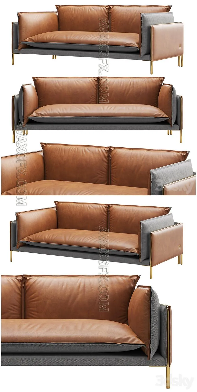 Sofa PIN by 12H - 3D Model