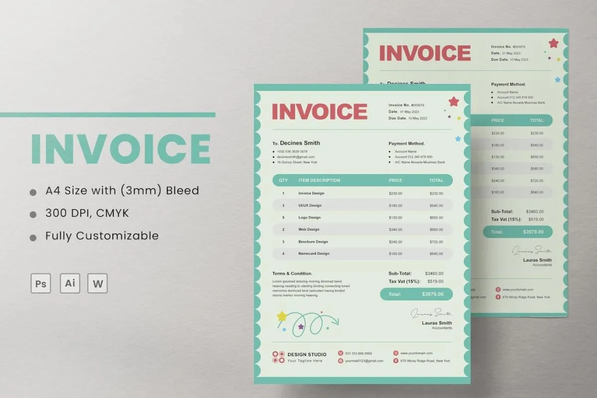 Invoice Template LJERBCH