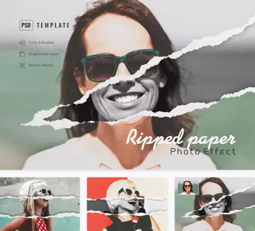 Ripped Paper Effect - ADPGZSN