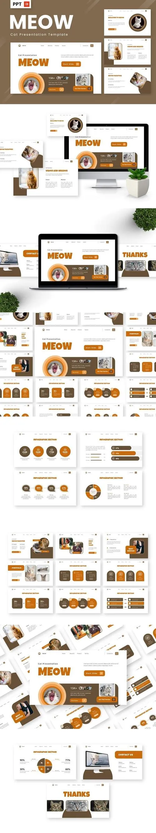 Meow - Cat Powerpoint Templates