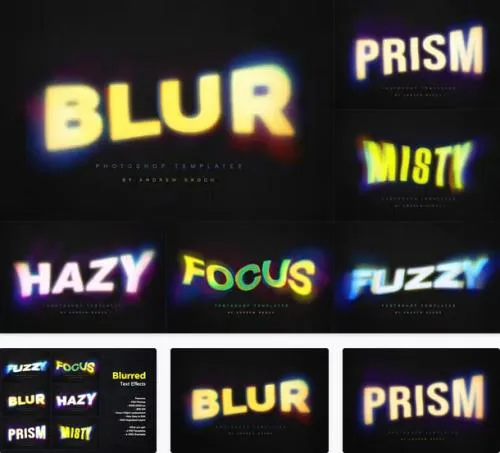 Gradient Blurred Text Effect - HWARGJ2