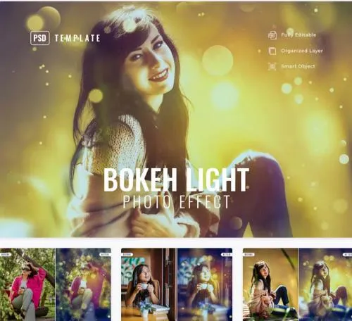 Bokeh Light Photo Effect - 6PQFY92