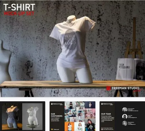 T-Shirt Mock-Up - J23XJM8