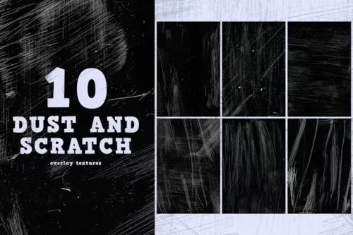 10 Grunge Dust And Scratch Texture Overlays - FKJK87Q