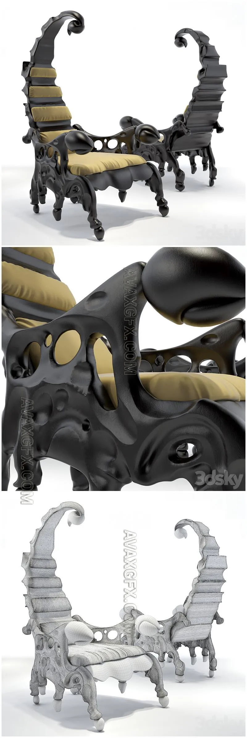 Scorpion chair - 3D Model