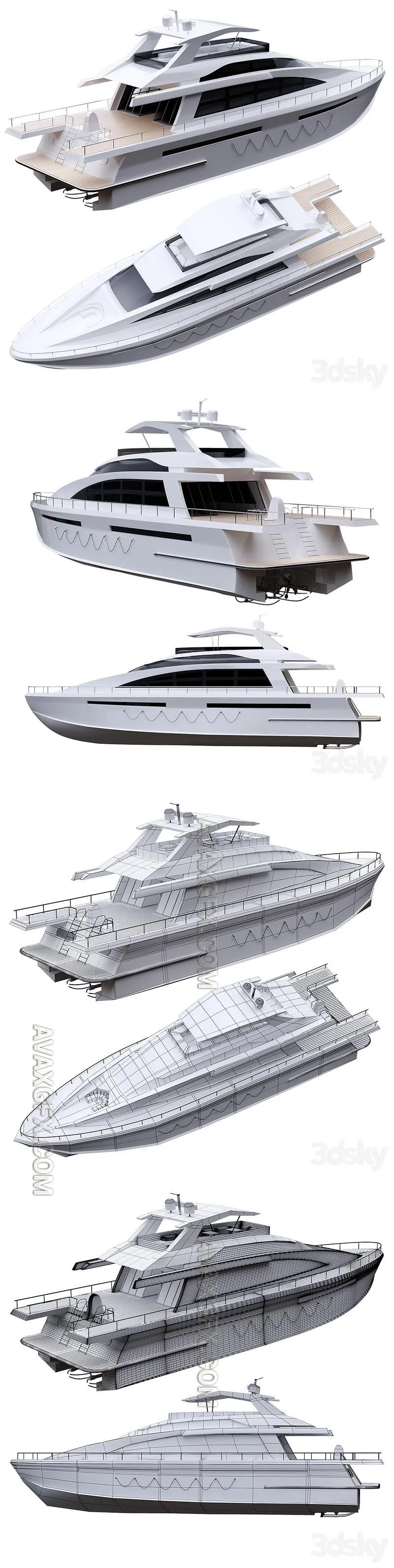 Yacht - 3D Model