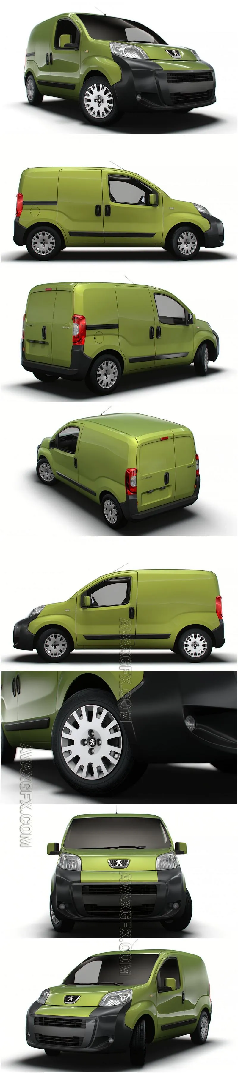 Peugeot Bipper 2017 - 3D Model MAX